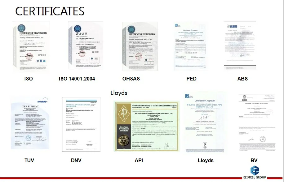 SA789 S31260 2205 2507 904L Super Duplex Stainless Steel Pipe
