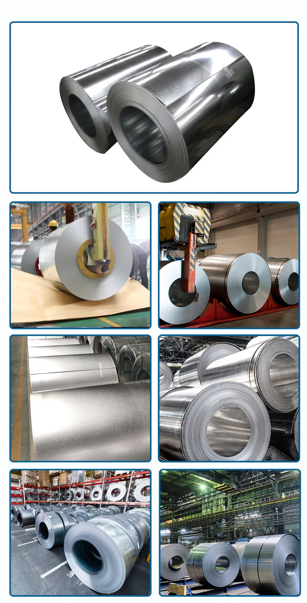 SAE1020 and 1015 1075 Coated Galvanized Steel Coil