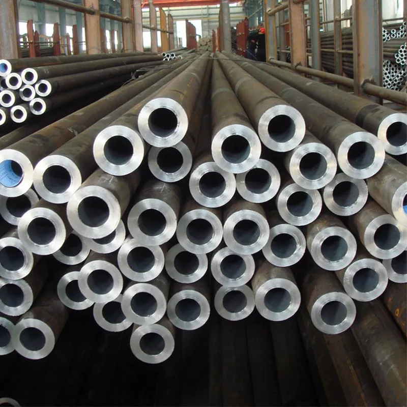 Seamless Steel Tube Q235B Black Carbon ERW Steel Pipe ASTM 1020 1045 St37 St52 C45 Carbon Steel Tube Precision Hollow Bar Extrusion Various Tube Seamless Pipes