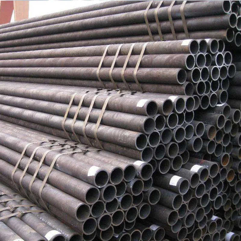 Seamless Steel Tube Q235B Black Carbon ERW Steel Pipe ASTM 1020 1045 St37 St52 C45 Carbon Steel Tube Precision Hollow Bar Extrusion Various Tube Seamless Pipes