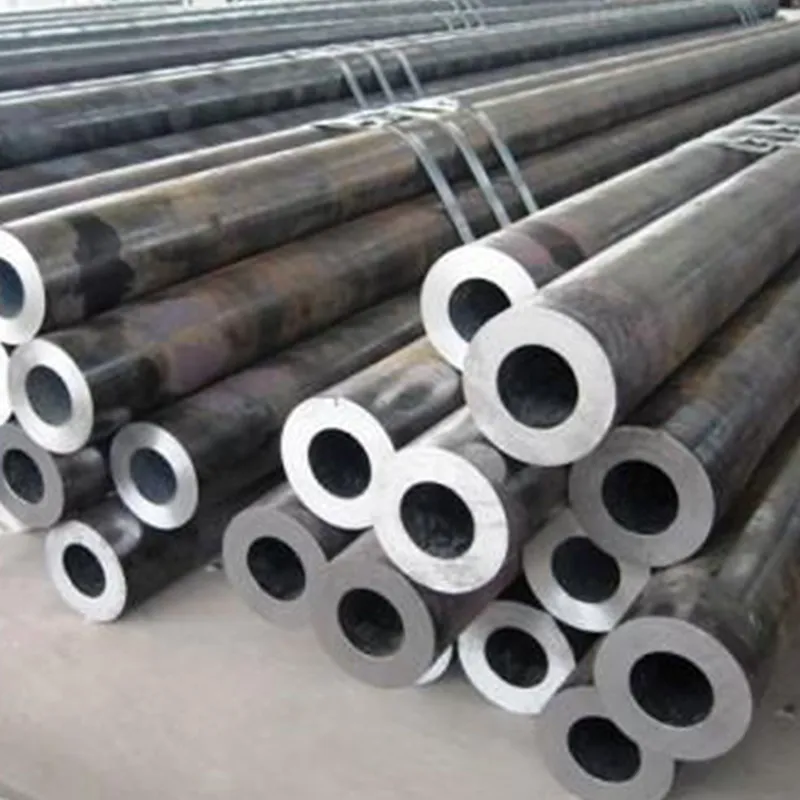 Seamless Steel Tube Q235B Black Carbon ERW Steel Pipe ASTM 1020 1045 St37 St52 C45 Carbon Steel Tube Precision Hollow Bar Extrusion Various Tube Seamless Pipes