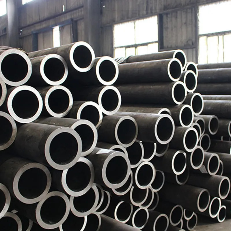 Seamless Steel Tube Q235B Black Carbon ERW Steel Pipe ASTM 1020 1045 St37 St52 C45 Carbon Steel Tube Precision Hollow Bar Extrusion Various Tube Seamless Pipes