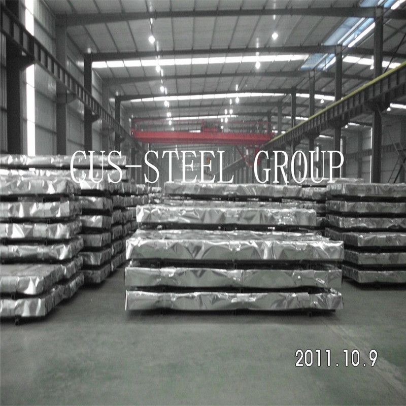 Sierra Leone Five Stars Bright Galvanized Roofing Corrugated Steel Sheet