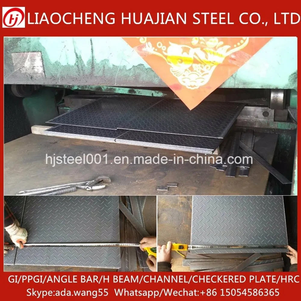Ss400 Mild Steel Checkered Plate for Ship Deck