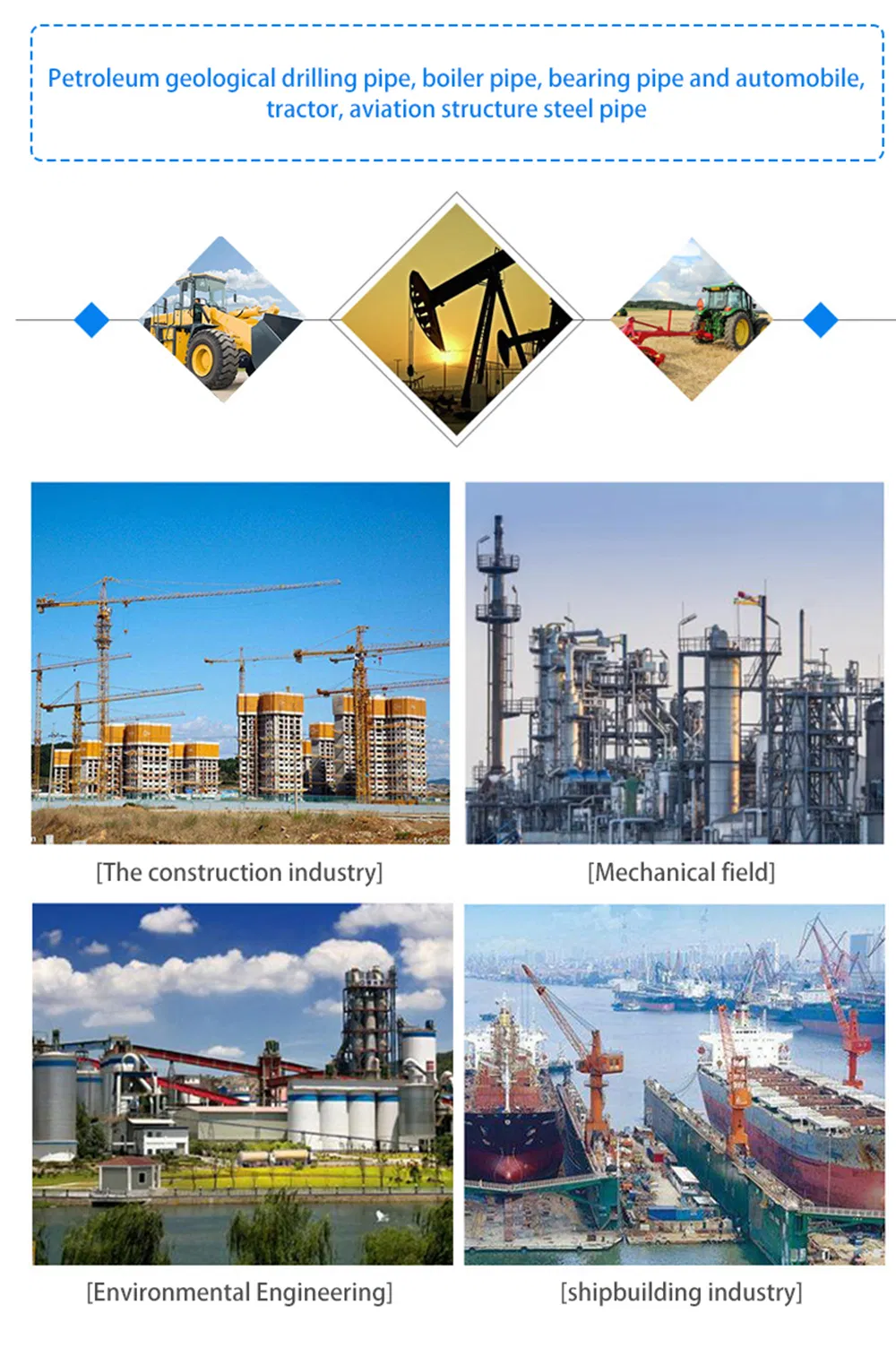 SUS201, 304, 316 Stainless Steel Tube