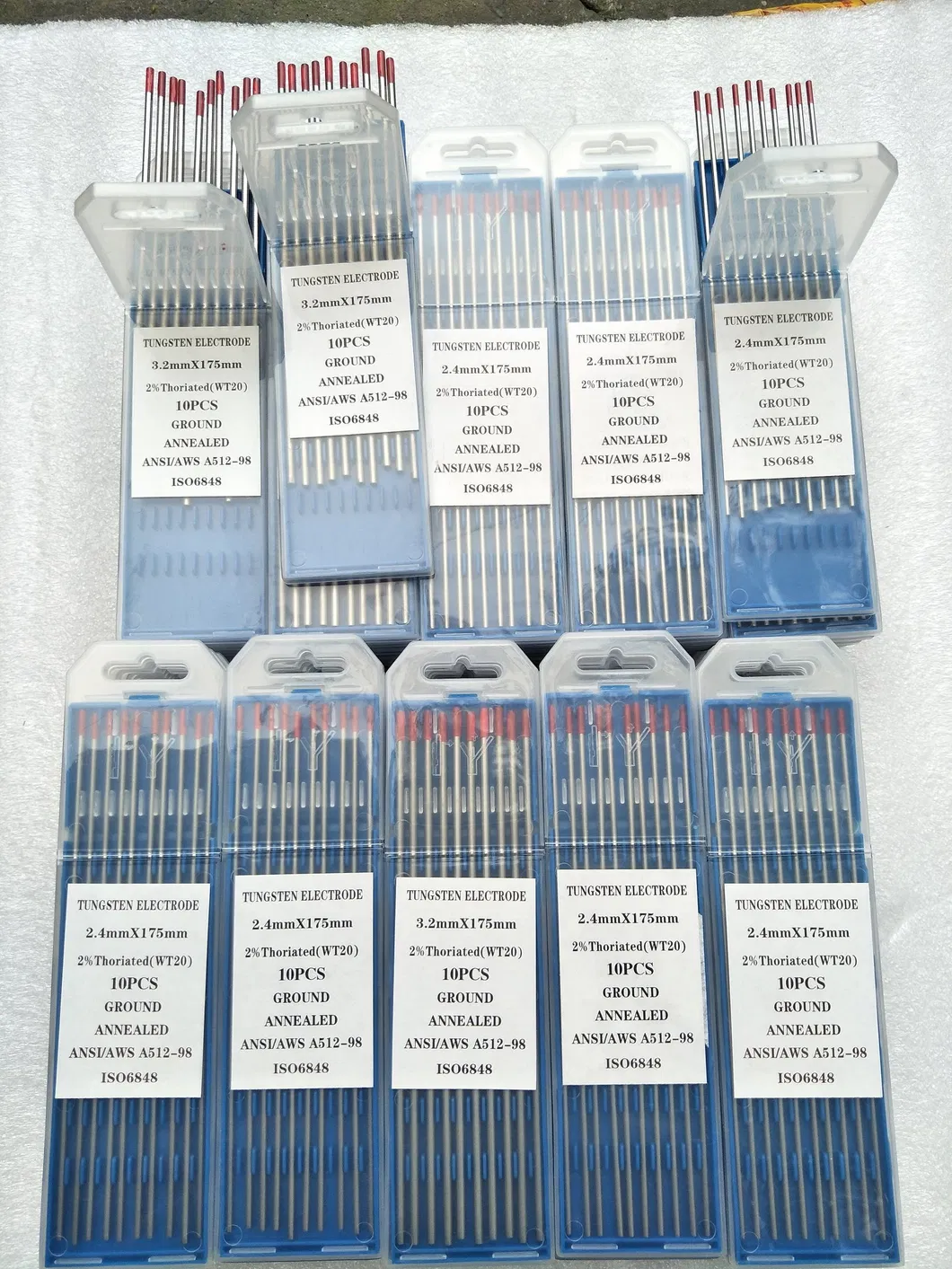Wc20 Polished Pure Tungsten Electrode in 99.95% Purity Tungsten TIG Welding Rod Wc20 Tungsten Electrode (WP WL WT WY)