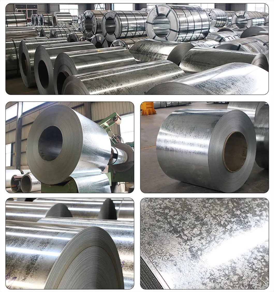 Zinc 30g-600g Hot Dipped Cold Rolled Galvanized Steel Sheet in Coil 0.2mm-0.5mm Thick Steel Coils with Cheap Price