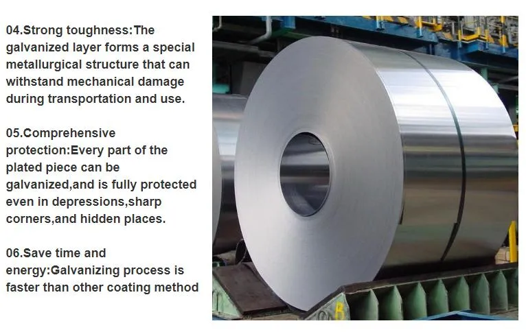 Zinc 30g-600g Hot Dipped Cold Rolled Galvanized Steel Sheet in Coil 0.2mm-0.5mm Thick Steel Coils with Cheap Price