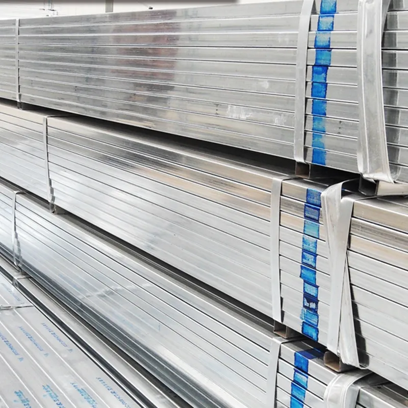 Zinc Steel Rectangular Gi Metal Iron Square Pipe Tube / Black Iron Galvanized Square Hollow Section